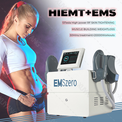 Przenośny 4 uchwyci z RF Spalić tłuszcz Budowanie mięśni Emslim Mini Body Sculpting EMS Butt Lifting Machine z RF